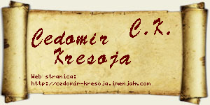 Čedomir Kresoja vizit kartica